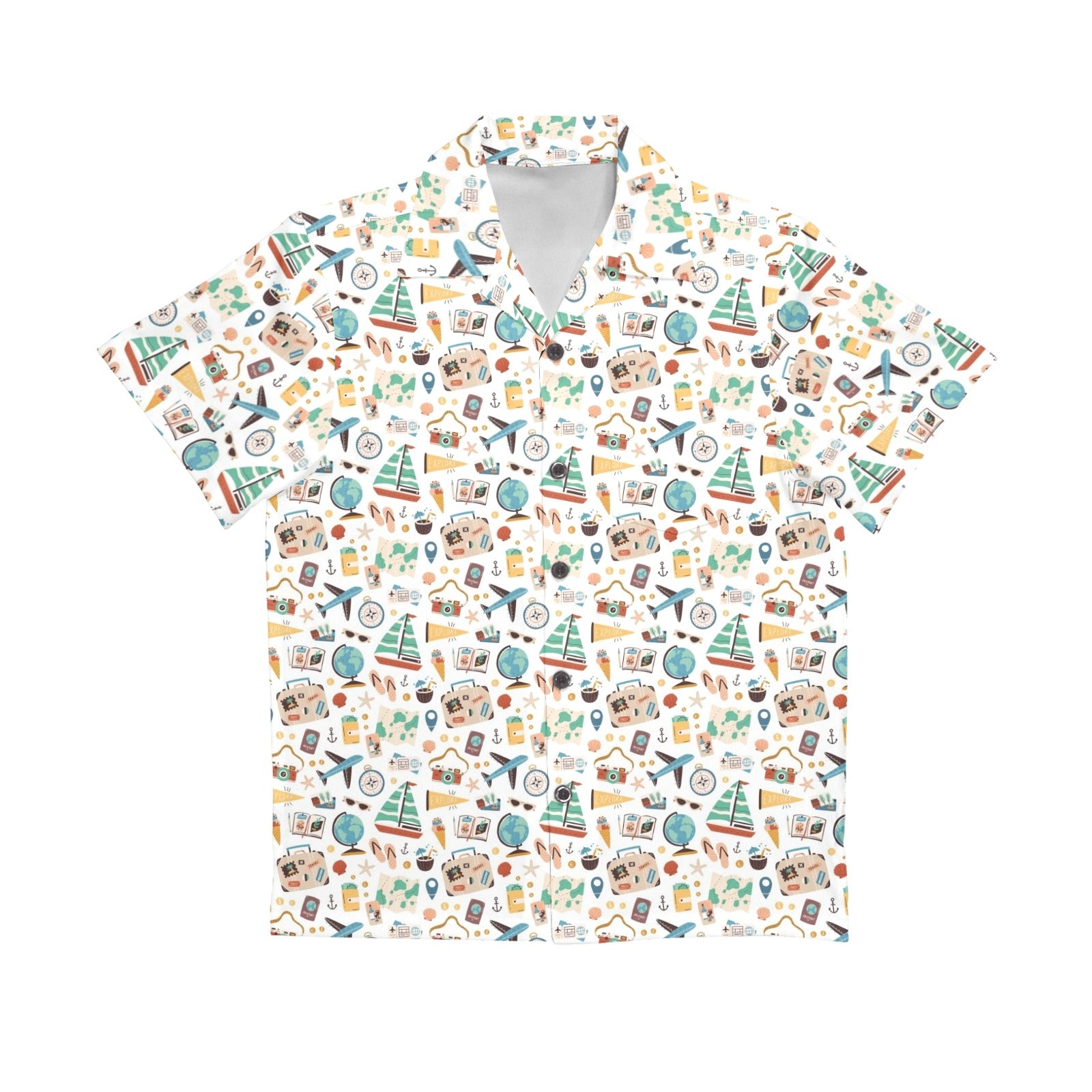 Travel And Explore Senior Kids Hawaiian Shirt