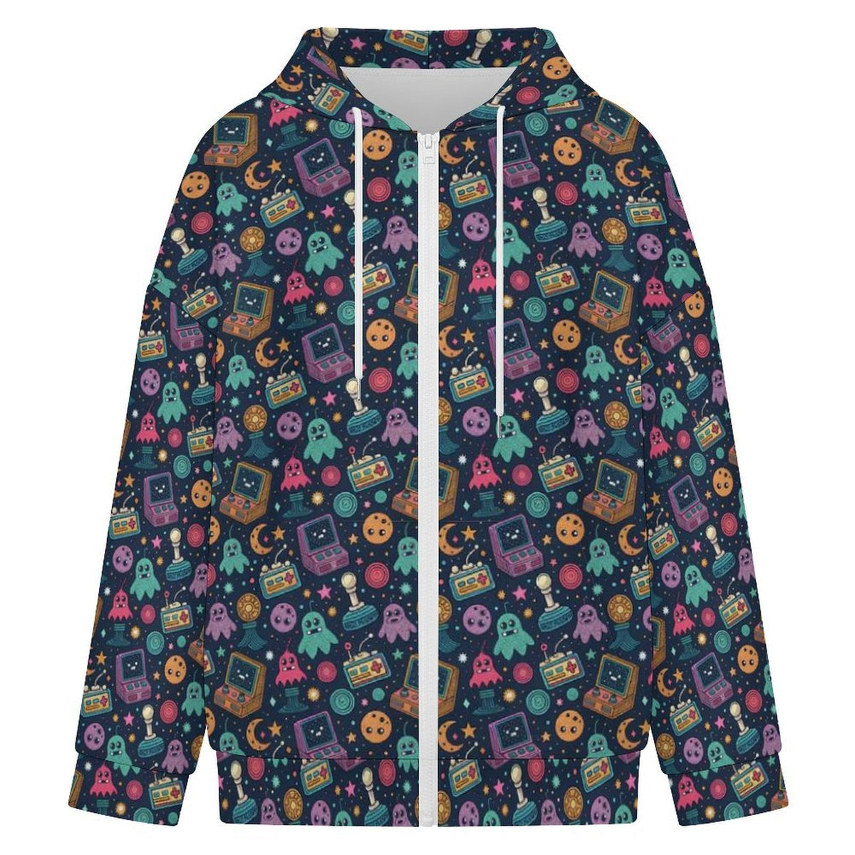 Space Arcade Women's Full-Zip Hoodie