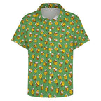 Busy Bees Women's Collared Pocketless Short Sleeve Shirt