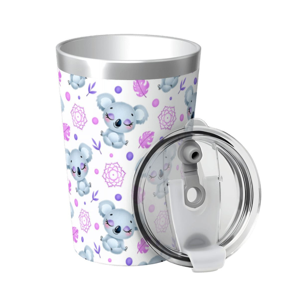 Zen Koala Small Stainless Steel Travel Mug Cup 12oz/350ml