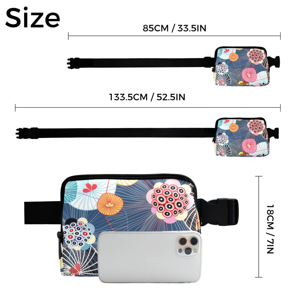 Abstract Floral - Belt Bag