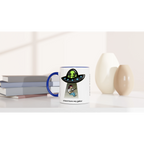 Personalised - Guitarist Alien Abduction - White 11oz Ceramic Mug with Colour InsidePersonalised - Personalised 11oz Mug customise Globally Fulfilled Music personalise Sci Fi