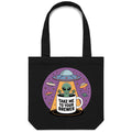 Coffee, Alien, UFO, Take Me To Your Brewer Canvas Tote Bag Black One Size Tote Bag Coffee Printed In Australia Sci Fi