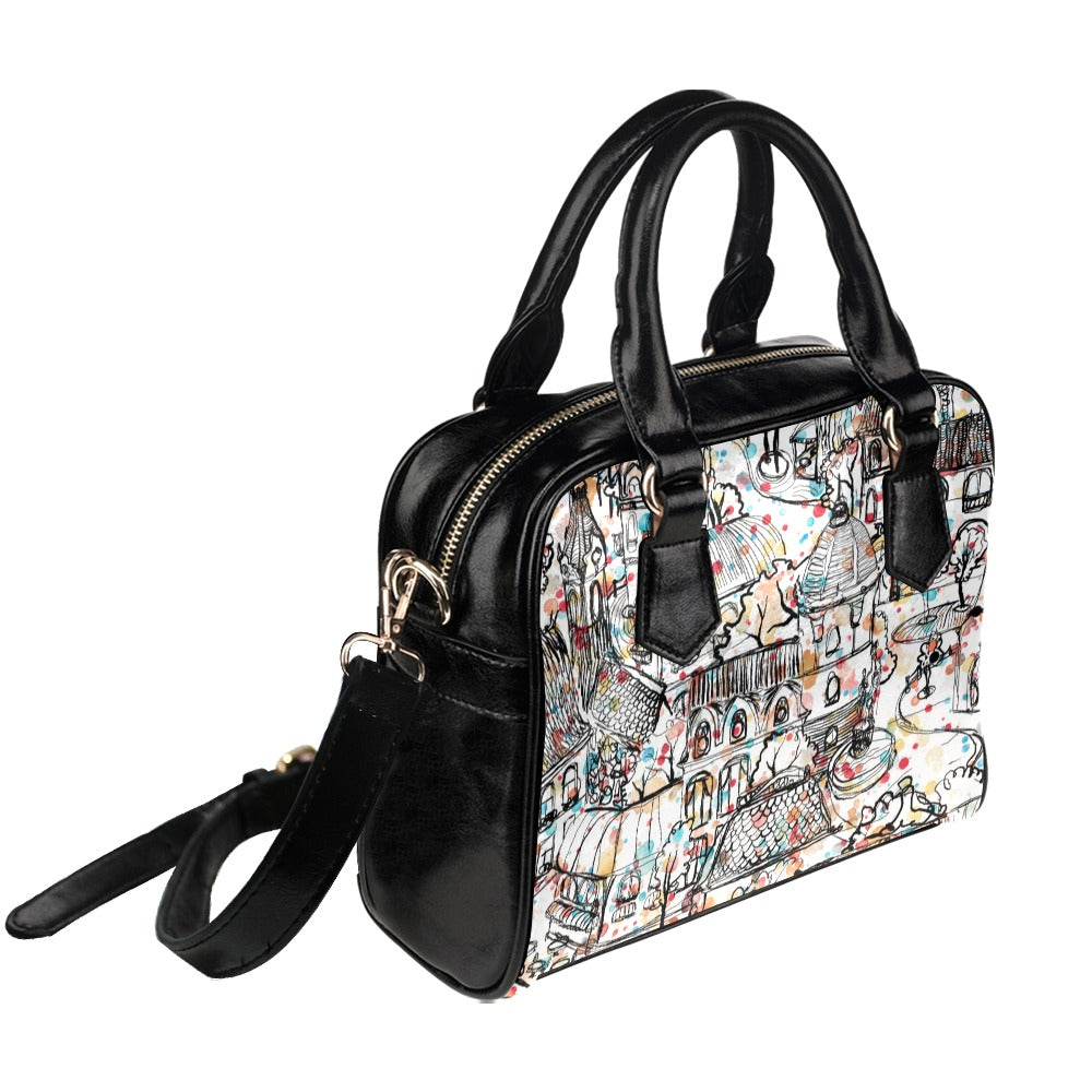 Village Life - Shoulder Handbag (Model 1634) Shoulder Handbags (1634)
