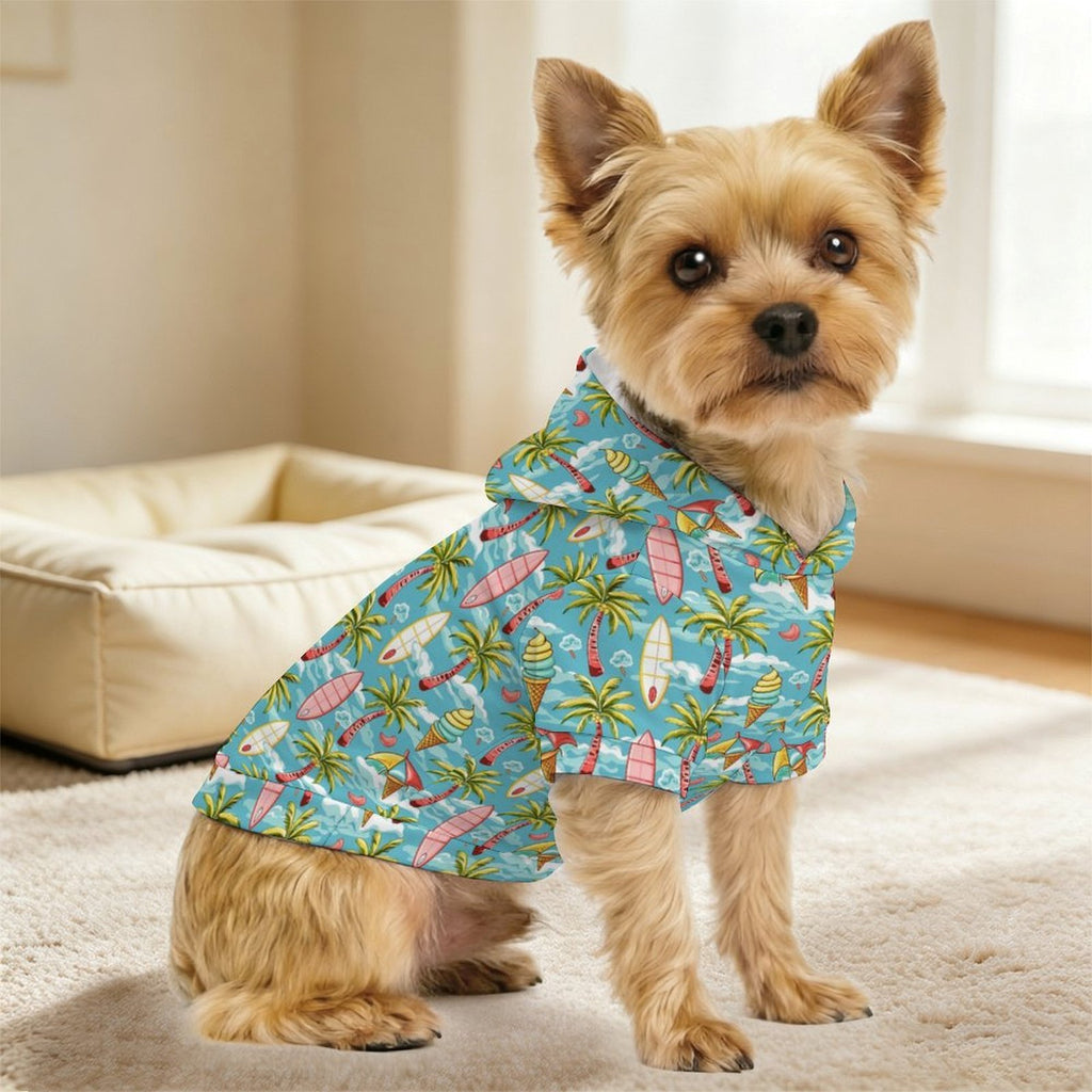 Summer Surf Pet Hoodie (Small Size)