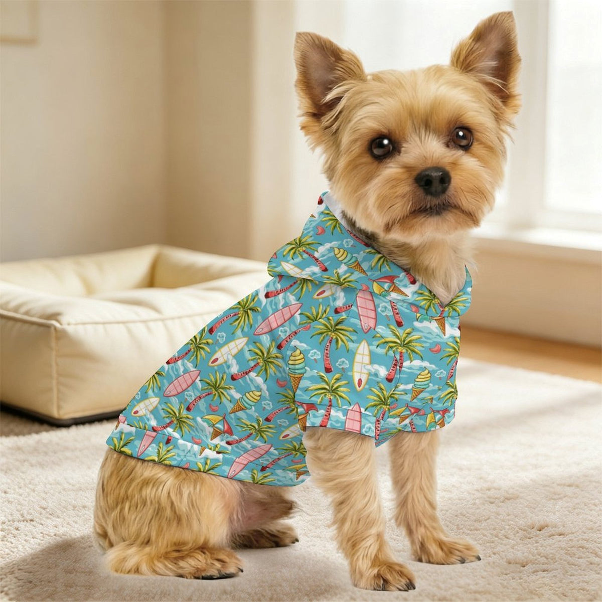 Summer Surf Pet Hoodie (Small Size)