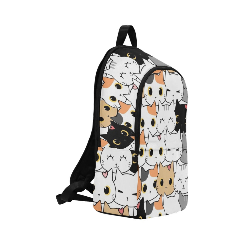 Cute Cartoon Cats - Fabric Backpack