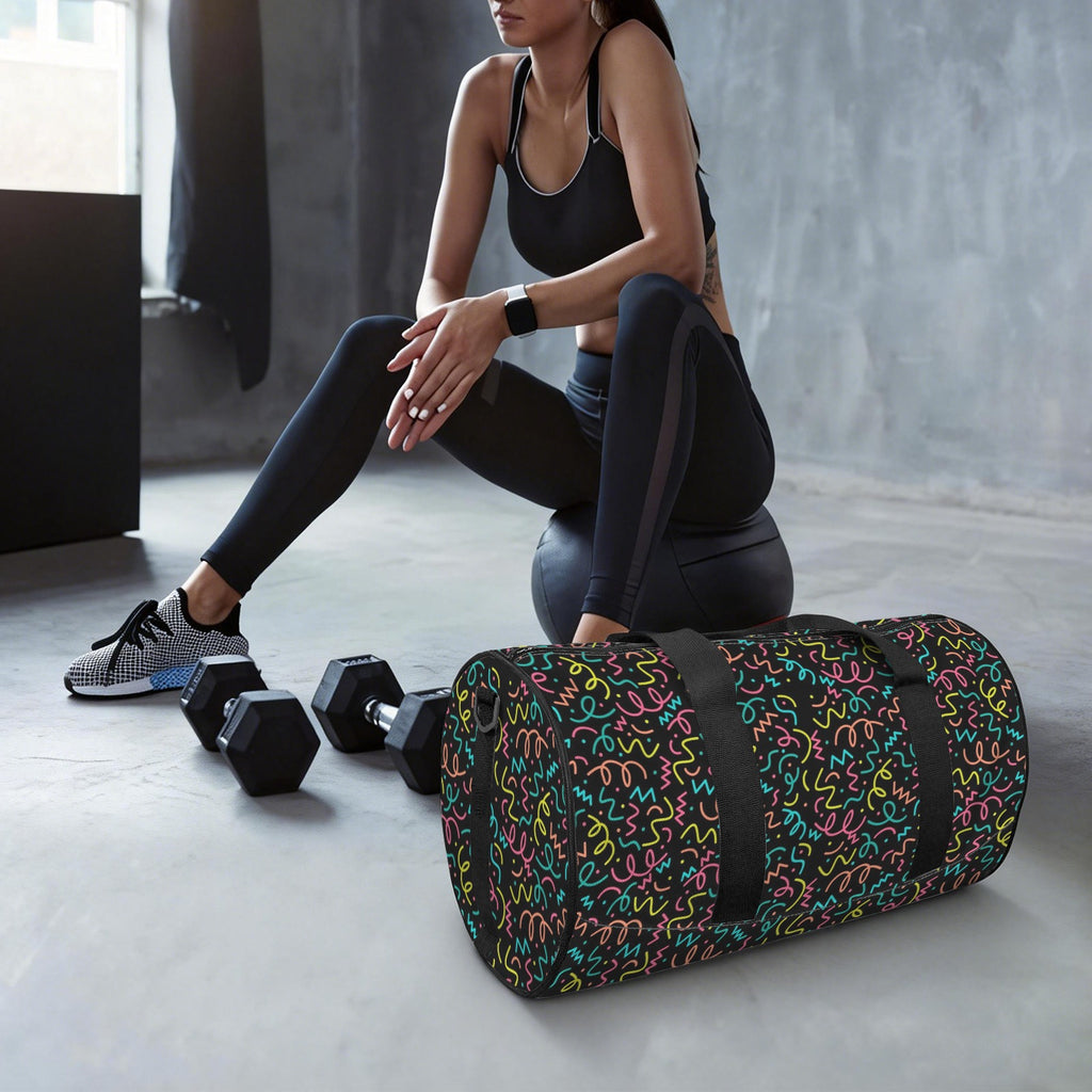 Squiggle Time Duffle Bag Duffle Bag Printed Offshore