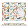 Cute Dinosaurs Leather Mouse Pad white One size Leather Mouse Pad animal Printed Offshore