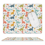 Cute Dinosaurs Leather Mouse Pad white One size Leather Mouse Pad animal Printed Offshore