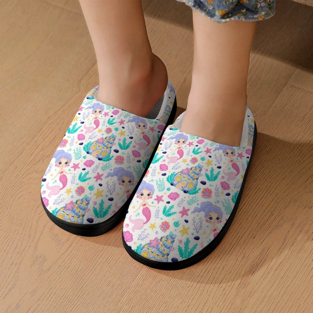 Mermaid World Kids Cotton Slippers Kids Cotton Slippers Printed Offshore