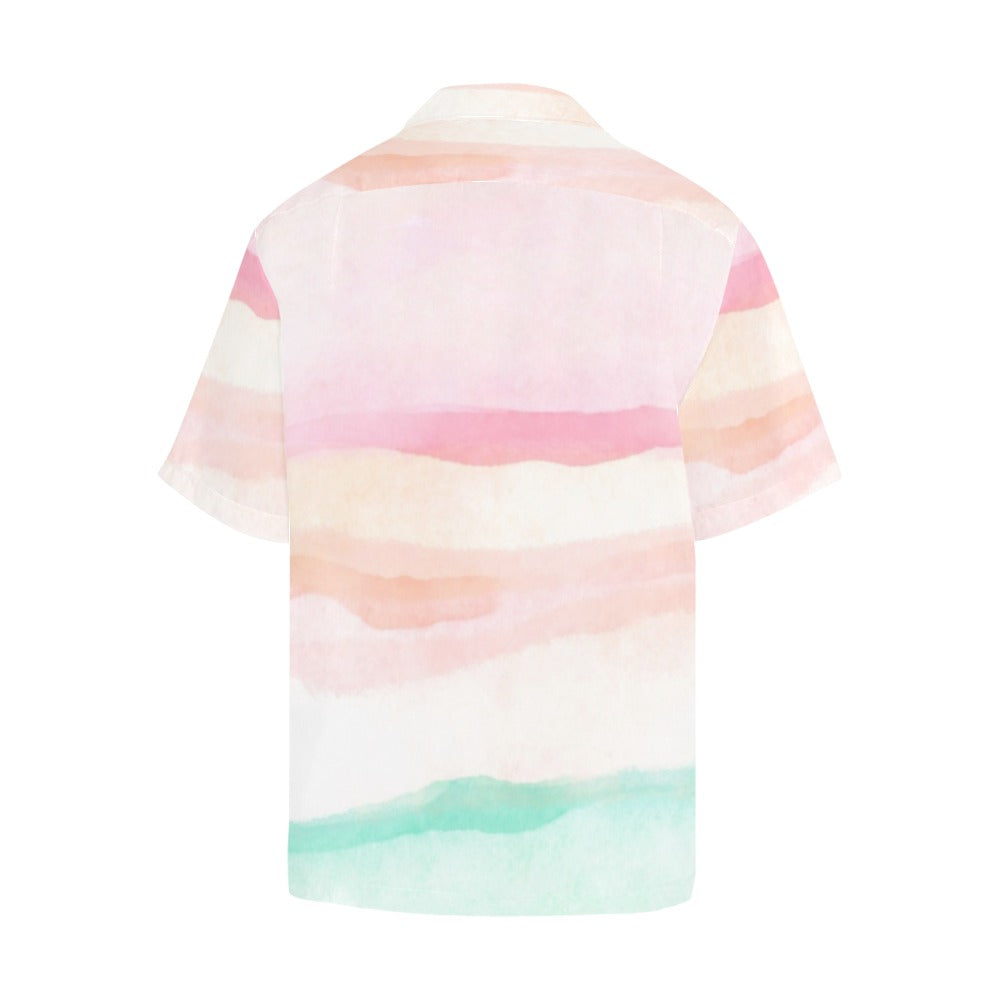 Pastel Stripes - Mens Hawaiian Shirt