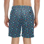 UFO's And Aliens Men's Mid-Length Beach Shorts Men's Mid-Length Beach Shorts Printed Offshore Sci Fi