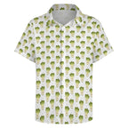 Happy Bok Choy Women's Collared Pocketless Short Sleeve Shirt