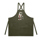 Retro Gamer AS Colour Carrie Apron Army One Size Apron Games Printed In Australia