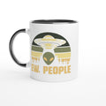 Alien Ew, People - White 11oz Ceramic Mug with Colour Inside Ceramic Black Colour 11oz Mug Globally Fulfilled Sci Fi