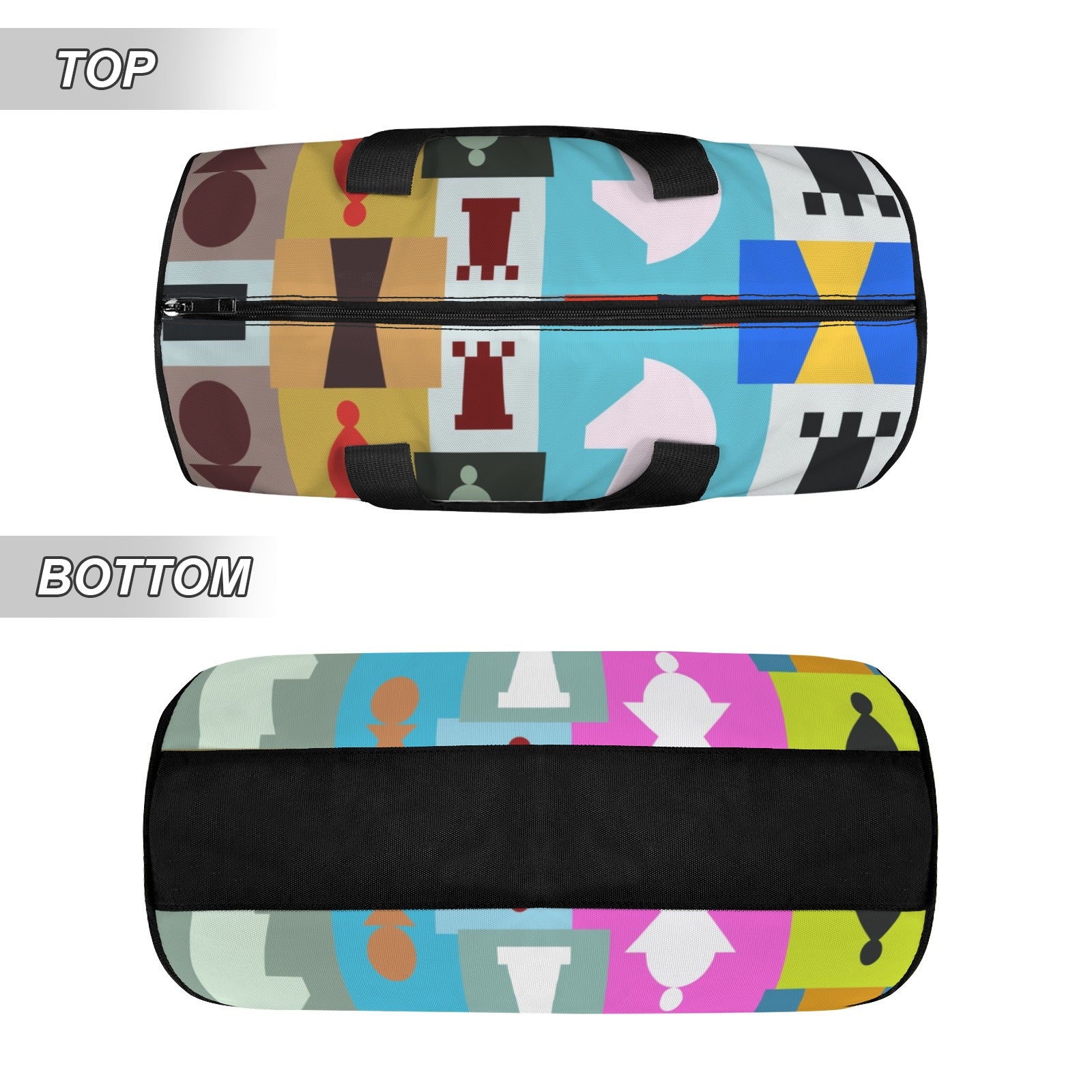 Colourful Chess Duffle Bag Duffle Bag Printed Offshore
