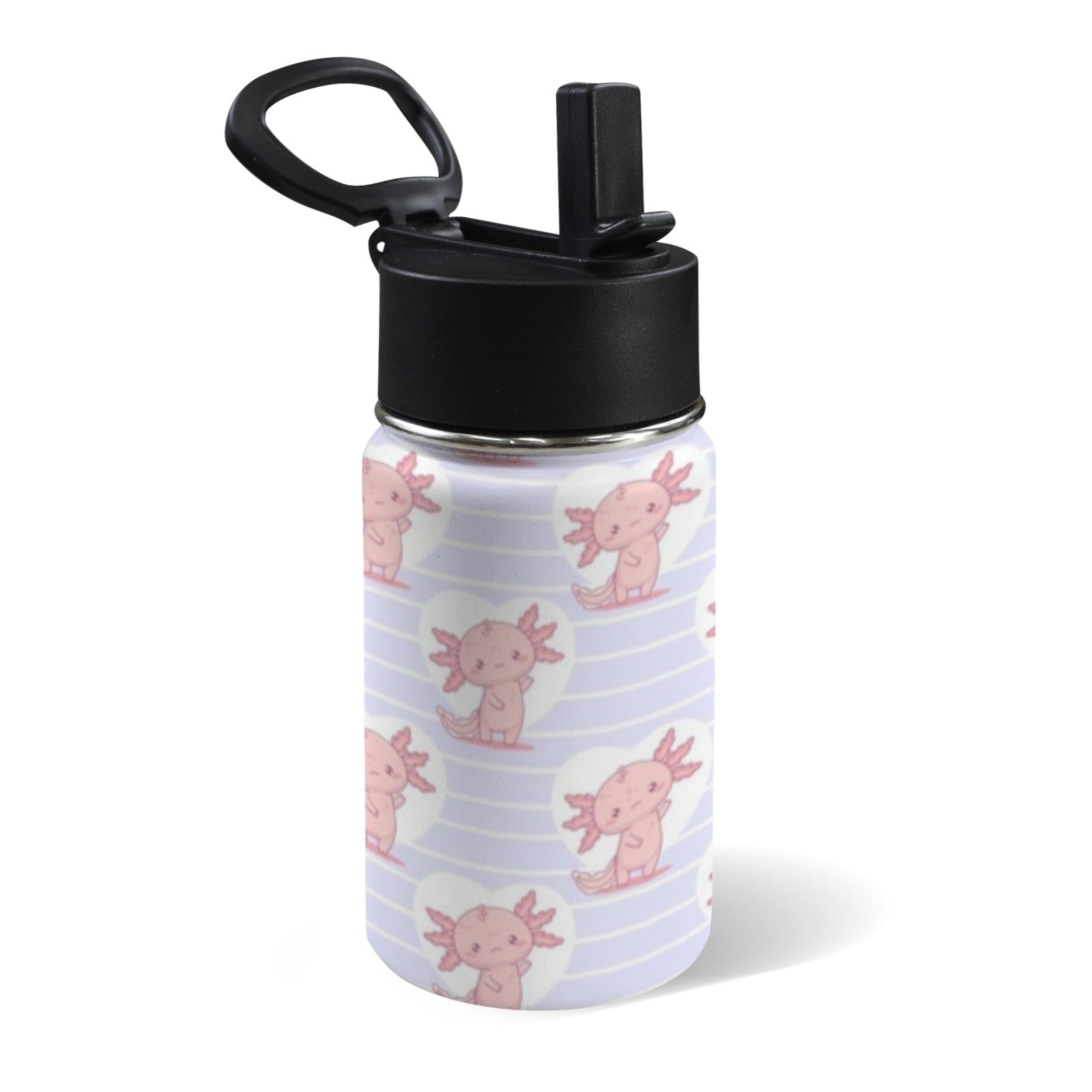 Axolotl Love 12oz Kids Water Bottle with Straw Lid