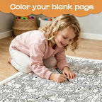 Black And White Creatures Colour Your Own Blanket 100×150cm