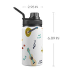 Guitar Music - Kids Water Bottle with Chug Lid (12 oz) One Size Kids Water Bottle with Chug Lid Music Printed Offshore