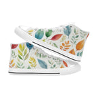 Autumn Leaves - Women's High Top Canvas Shoes