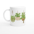 Hanging Plants 2 White 11oz Ceramic Mug Default Title White 11oz Mug Globally Fulfilled Plants