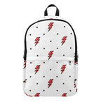 Red Lightning - Fabric Backpack