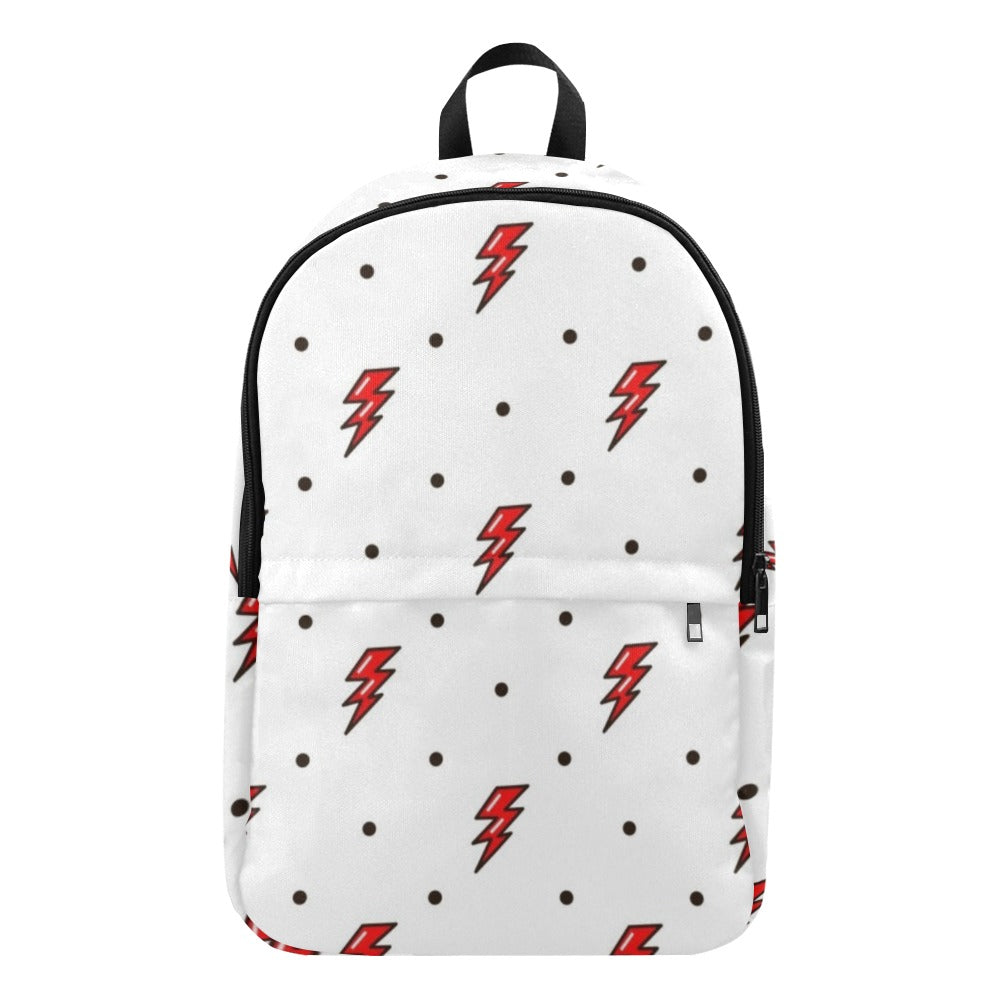 Red Lightning - Fabric Backpack