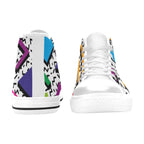 80's Abstract - Kids' High Top Canvas Shoes Kids High Top Canvas Shoes Printed Offshore Retro