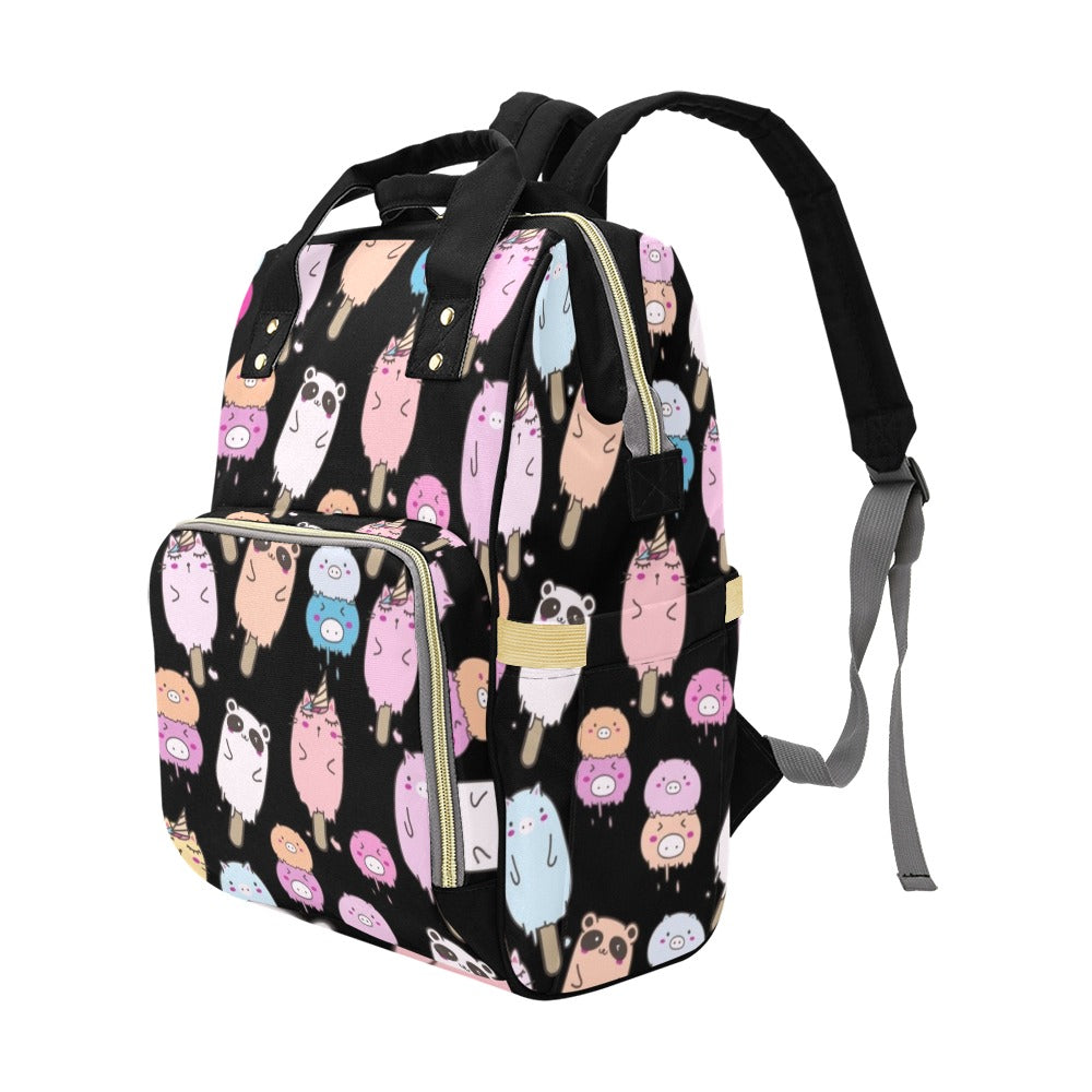 Cute Animal Ice Blocks - Multi-Function Backpack, Nappy / Diaper Bag