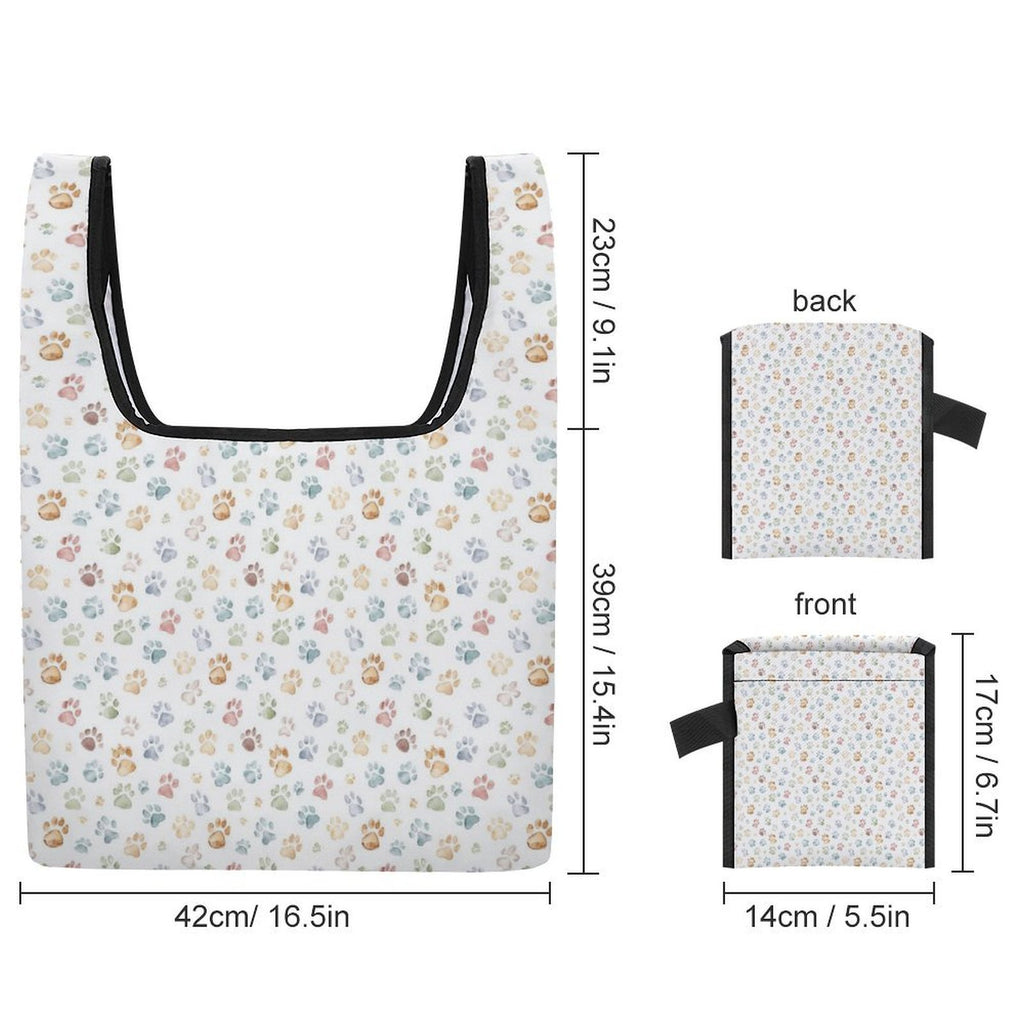 Paw Prints Foldable Shopping Bag