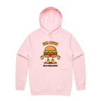 I'm Bun In A Million, Hamburger - Mens Hoodie Pink Mens Hoodie Food Printed In Australia