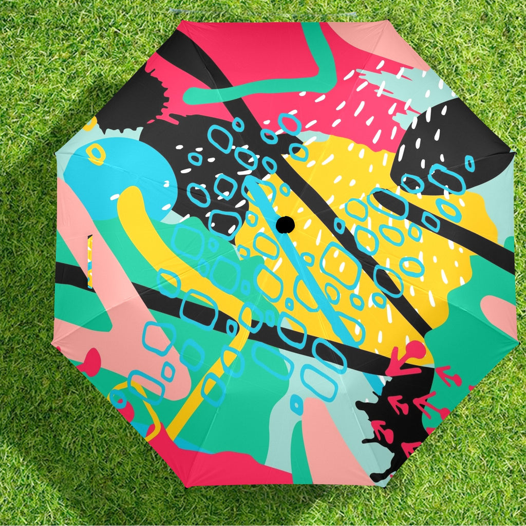 Bright And Colourful - Semi-Automatic Foldable Umbrella (Model U12) Semi-Automatic Foldable Umbrella (U12)