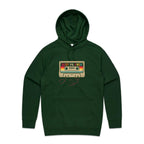 Best Pa Ever, Cassette Tape - Mens Hoodie Forest Green Mens Hoodie Dad Music Printed In Australia