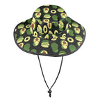 Cute Avocados Wide Brim Bucket Hat Wide Brim Bucket Hat Food Printed Offshore