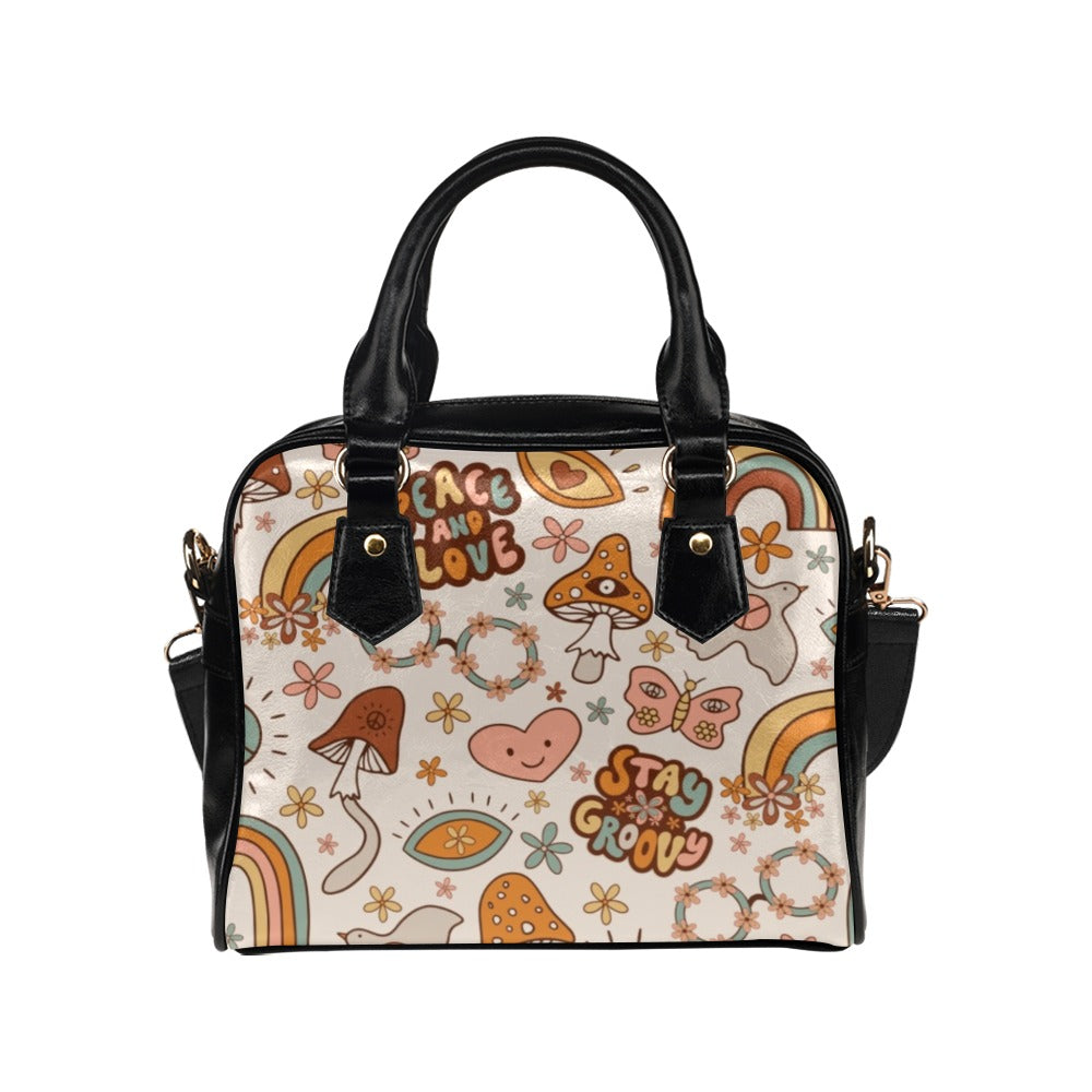 Peace And Love Shoulder Handbag