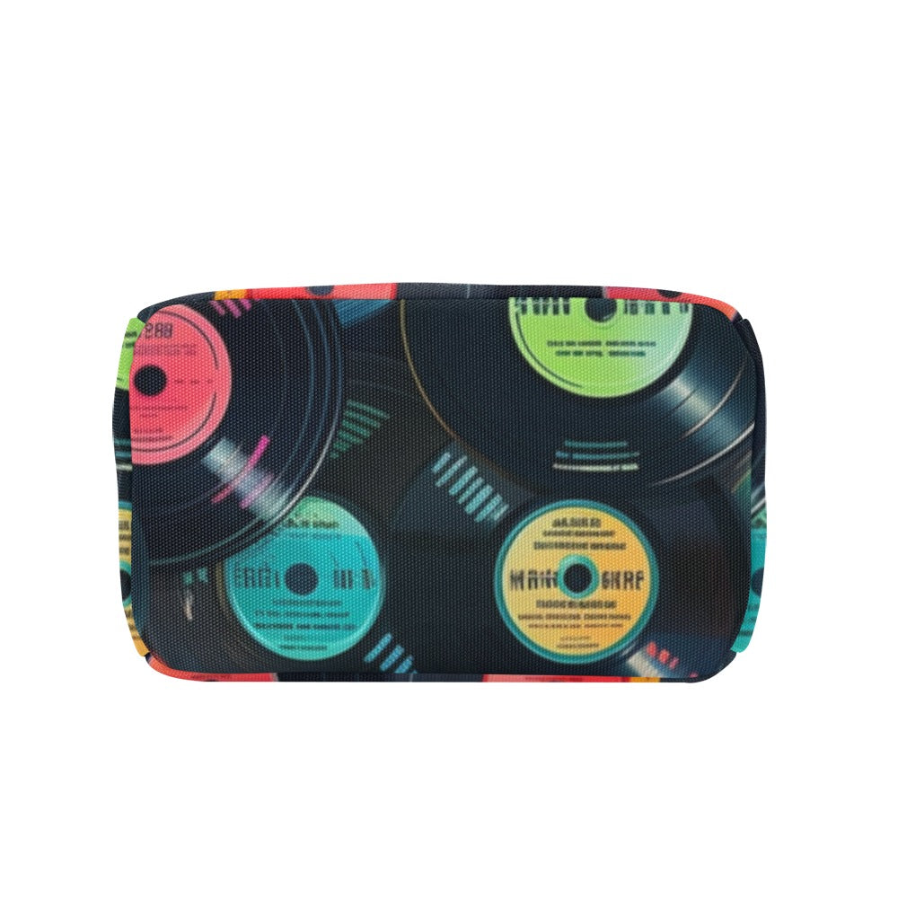 Retro Vinyl Records - Zipper Lunch Bag Zipper Lunch Bag Printed Offshore