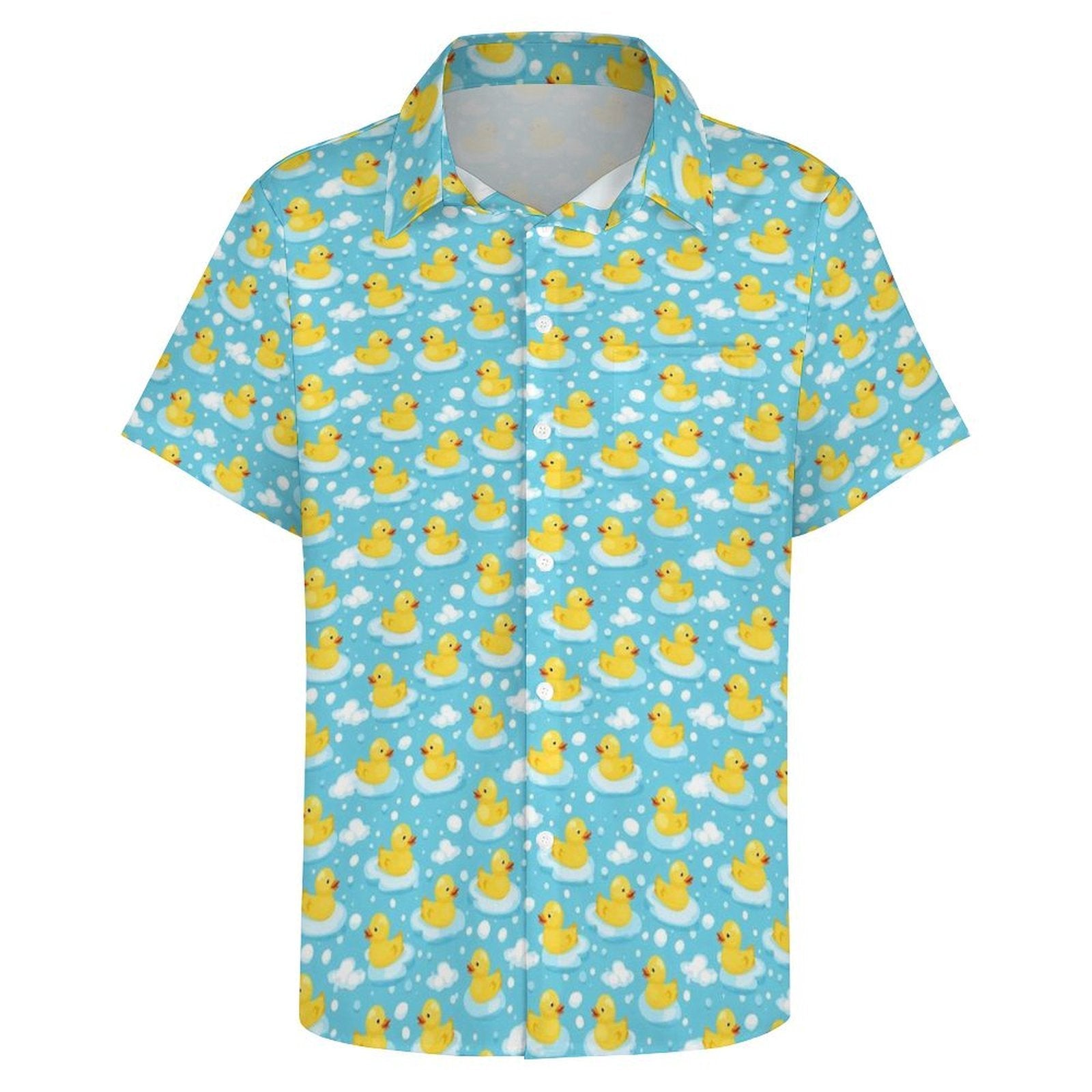 Rubber Ducks Women's Short-Sleeve Button Up Shirt