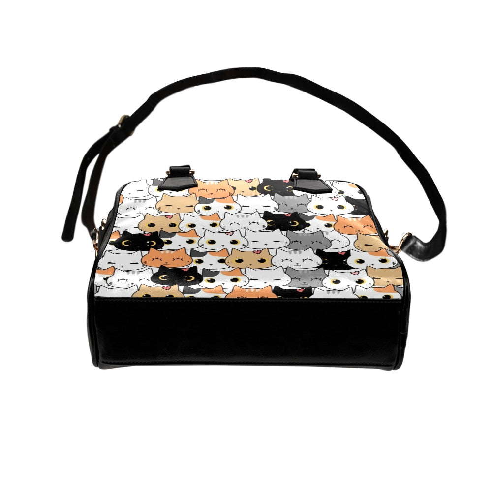 Cute Cartoon Cats - Shoulder Handbag (Model 1634) Shoulder Handbags (1634)
