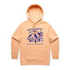 Birds, We're All Doing Our Best, Embarrassing tbh Women's AS Colour Hoodie Peach Womens Hoodie animal Birds Printed In Australia