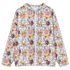 Painted Flowers Women's Full-Zip Hoodie