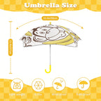 Monkeys And Bananas Kids Safe Round Corner Umbrella Kids Safe Round Corner Umbrella animal Printed Offshore