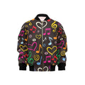 Music Love Kids Bomber Jacket XL Kids Bomber Jacket Music Printed Offshore