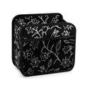 Black And White Floral Car Seat Back Organiser white 24.3x23.2x12.7cm Car Seat Back Organiser Plants Printed Offshore