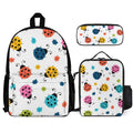 Ladybugs Three Piece Backpack Set white One size Three Piece Backpack Set Printed Offshore