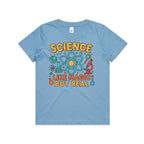 Science, Like Magic But Real Kid's AS Colour T-shirt Carolina Blue Kids Youth T-shirt Printed In Australia Science