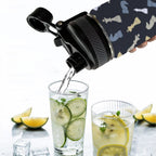 Chess Pattern - Insulated Water Bottle with Dual-Use Lid (18oz) Insulated Water Bottle with Dual-Use Lid (18oz) Chess Games Printed Offshore