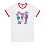 Funny Punctuation AS Colour Staple Ringer Tee