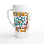 Personalised Science, Like Magic But Real White Latte 17oz Ceramic Mug Default Title Personalised Latte Mug Globally Fulfilled Science