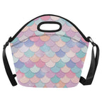 Mermaid Scales - Neoprene Lunch Bag One Size Neoprene Lunch Bag Printed Offshore